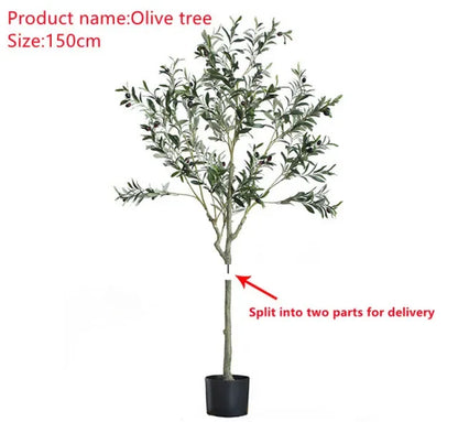 Large Artificial Olive Branches and Fruits, Fake Plant, Potted Branches, Home, Office, Living Room, Floor Bonsai, 60-240Cm