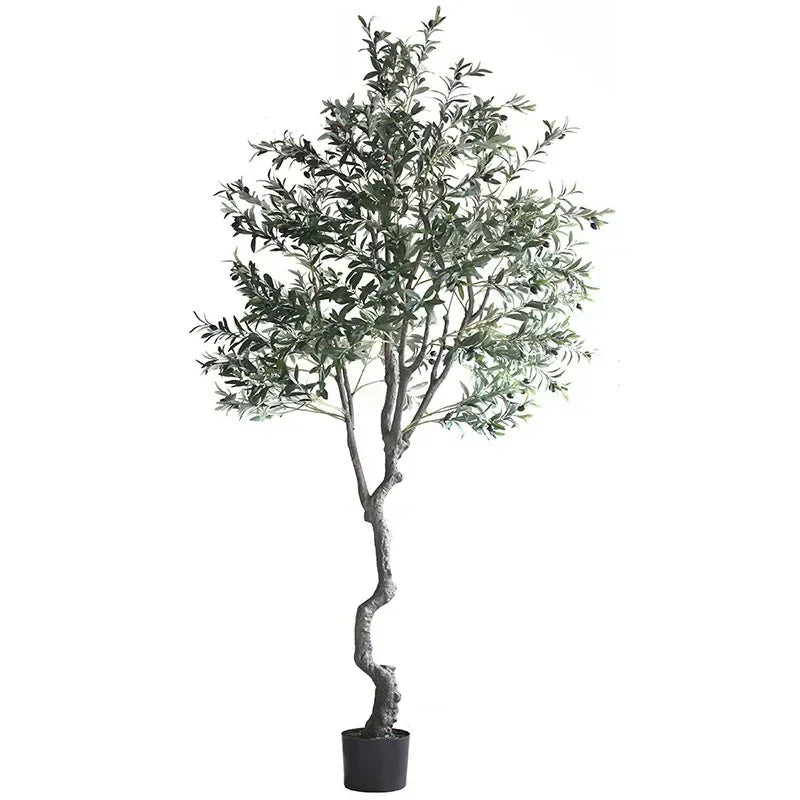 Small Artificial Olive Tree, Fake Green Plant Pot, Indoor and Outdoor Pot Decor, Window Simulation, Home and Hotel, 120Cm, 150Cm