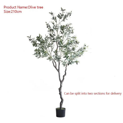 Large Artificial Olive Branches and Fruits, Fake Plant, Potted Branches, Home, Office, Living Room, Floor Bonsai, 60-240Cm