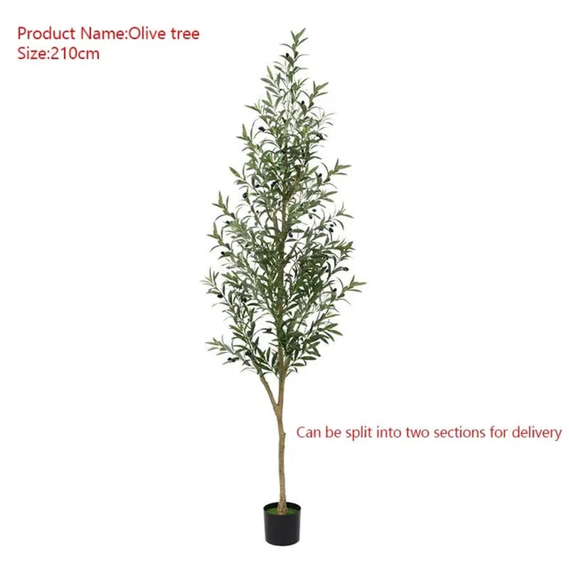 Large Artificial Olive Branches and Fruits, Fake Plant, Potted Branches, Home, Office, Living Room, Floor Bonsai, 60-240Cm