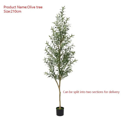Large Artificial Olive Branches and Fruits, Fake Plant, Potted Branches, Home, Office, Living Room, Floor Bonsai, 60-240Cm
