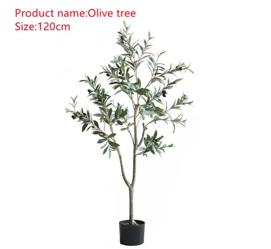 Large Artificial Olive Branches and Fruits, Fake Plant, Potted Branches, Home, Office, Living Room, Floor Bonsai, 60-240Cm