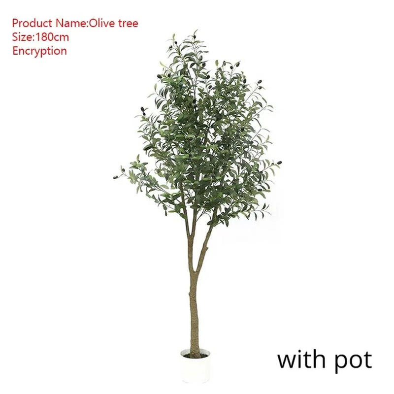 Large Artificial Olive Branches and Fruits, Fake Plant, Potted Branches, Home, Office, Living Room, Floor Bonsai, 60-240Cm