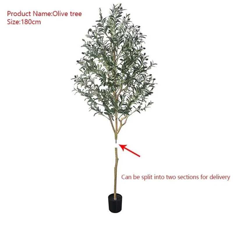 Large Artificial Olive Branches and Fruits, Fake Plant, Potted Branches, Home, Office, Living Room, Floor Bonsai, 60-240Cm