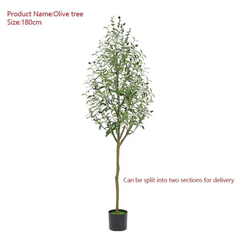 Large Artificial Olive Branches and Fruits, Fake Plant, Potted Branches, Home, Office, Living Room, Floor Bonsai, 60-240Cm