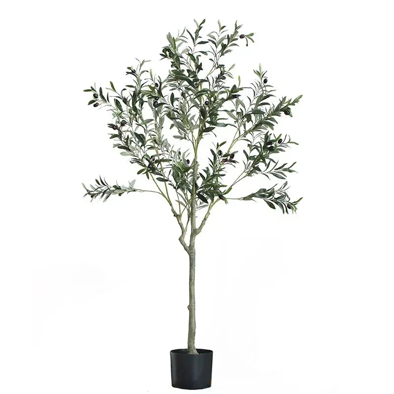 Small Artificial Olive Tree, Fake Green Plant Pot, Indoor and Outdoor Pot Decor, Window Simulation, Home and Hotel, 120Cm, 150Cm