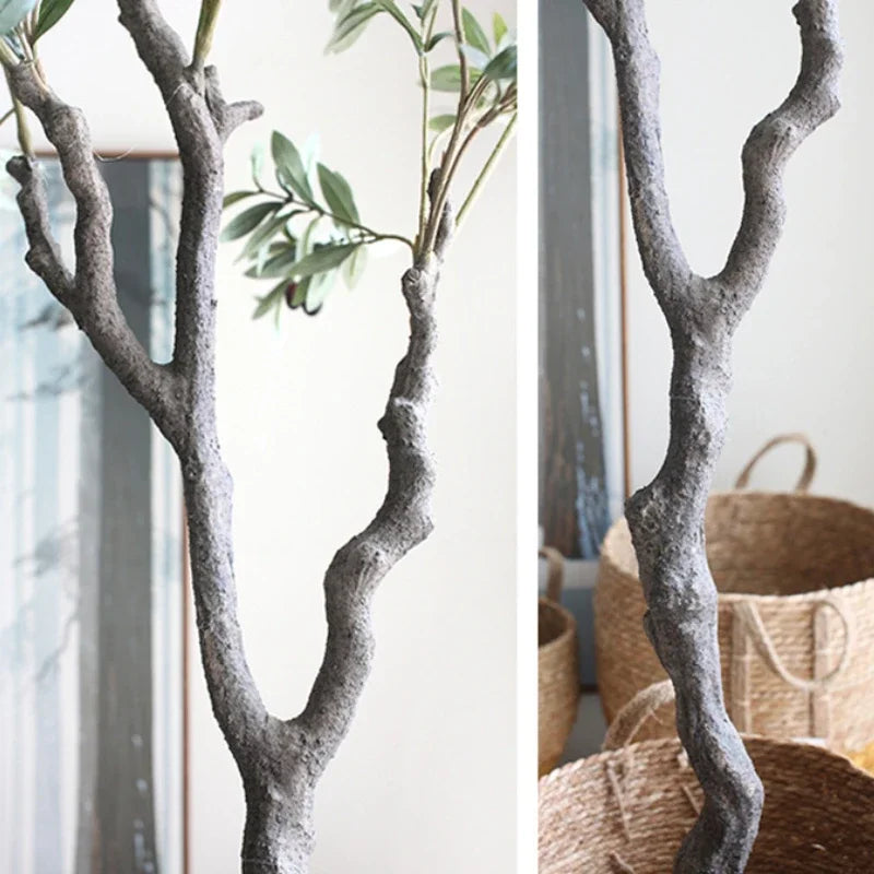 Large Artificial Olive Branches and Fruits, Fake Plant, Potted Branches, Home, Office, Living Room, Floor Bonsai, 60-240Cm