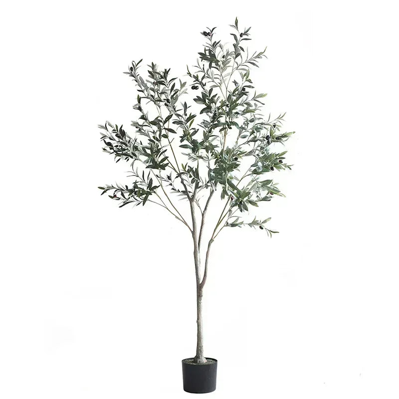 Small Artificial Olive Tree, Fake Green Plant Pot, Indoor and Outdoor Pot Decor, Window Simulation, Home and Hotel, 120Cm, 150Cm