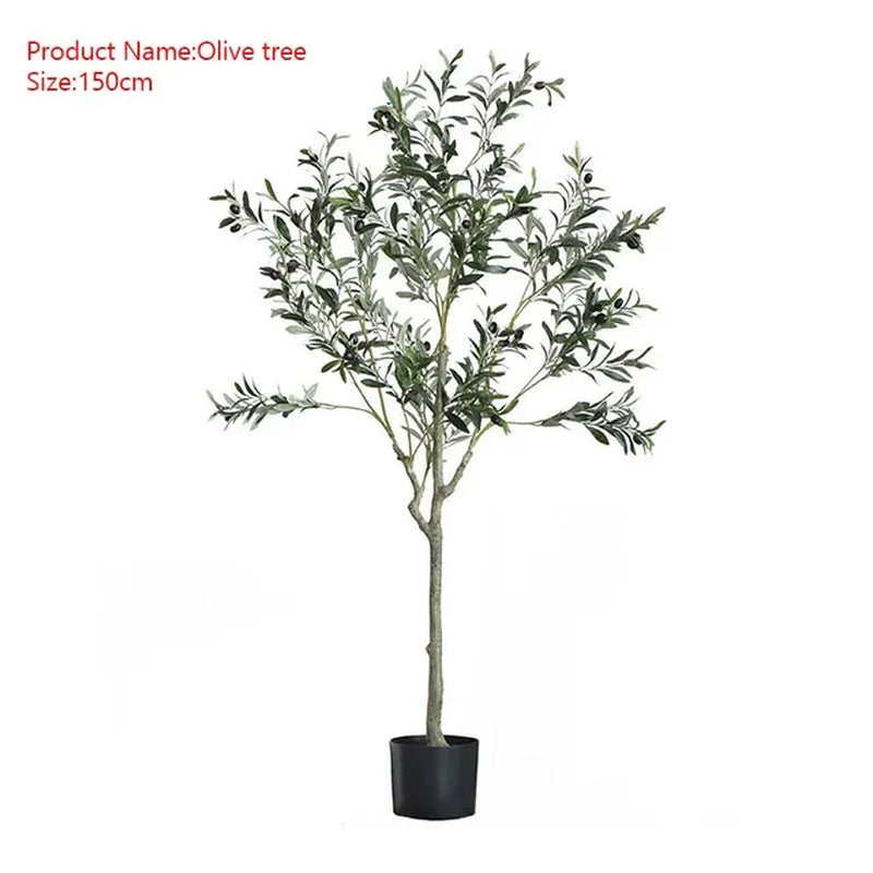 Large Artificial Olive Branches and Fruits, Fake Plant, Potted Branches, Home, Office, Living Room, Floor Bonsai, 60-240Cm